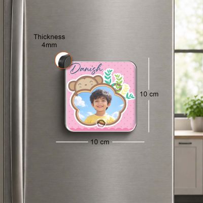 Personalised Musical Fridge Magnet with Custom Photo, Name & Song  Rechargeable Battery, Type-C USB Charging | Birthday Gift for Kids & Music Lover Boy